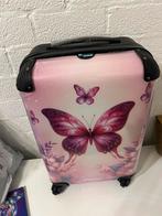 No boring suitcases koffer vlinder roze, Sieraden, Tassen en Uiterlijk, Koffers, Ophalen of Verzenden, Nieuw, Hard kunststof