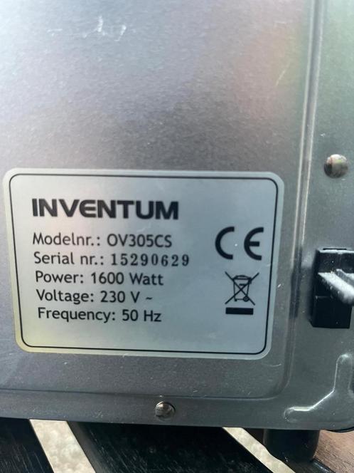 Elektrische mini-oven Inventum, Witgoed en Apparatuur, Ovens, Zo goed als nieuw, Vrijstaand, Oven, Minder dan 45 cm, 45 tot 60 cm