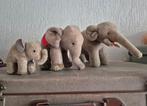 3 vintage olifantjes, 2 zijn van Steiff, Ophalen of Verzenden
