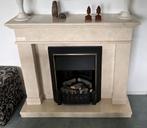 Elektrische sfeerkachel met massief marmeren schouw 2000W, Ophalen, Gebruikt, Vrijstaande haard, Elektrische haard