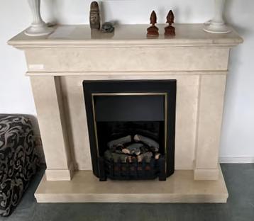 Elektrische sfeerkachel met massief marmeren schouw 2000W beschikbaar voor biedingen