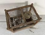 Sleets Frans vogelkooitje met voerpotje, Antiek en Kunst, Ophalen of Verzenden