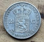 2,5 gulden 1865 Willem III, Postzegels en Munten, Munten | Nederland, Ophalen, Koning Willem III, Zilver, Losse munt