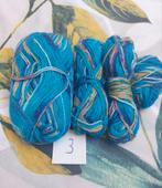 2 bollen fabel sokkenwol blauw gemêleerd, Ophalen of Verzenden, Nieuw, Breien of Haken, Wol of Garen