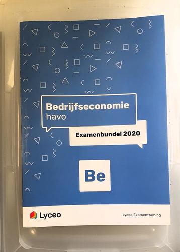 Bedrijfseconomie Havo Examenbundel beschikbaar voor biedingen