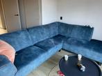 Te koop nog mooie hoekbank in de kleur Petrol., Huis en Inrichting, Ophalen, Zo goed als nieuw, Stof