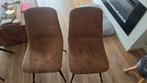 Eetkamerstoelen, Huis en Inrichting, Stoelen, Ophalen, Stof, Twee, Bruin