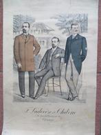 Antieke mode plaat - prent, Ophalen of Verzenden