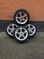 4 Audi S6 Quattro S-Line velgen + Banden, Ophalen, Banden en Velgen, 17 inch, Zomerbanden
