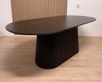 Mokka donkerbruine Eettafel ovaal japandi 230 200 180 cm, Ophalen, Mokka sjiek tafel mokka industrieel sjiek eettafel modern warm