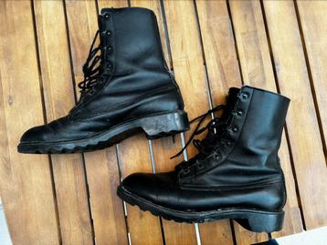 KLu Luchtmacht laarzen 43M Vintage boots zwart 