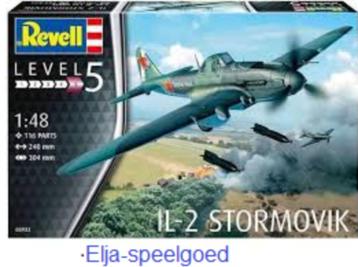 Modelbouw Revell 1:48 IL-2 Stormovik 3932 vliegtuig beschikbaar voor biedingen