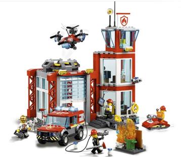 Lego City no. 60215: Brandweerkazerne (met licht & geluid!) beschikbaar voor biedingen