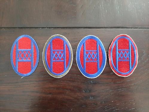 4x repro US 30th ID ‘Old hickory’ patches, Verzamelen, Militaria | Tweede Wereldoorlog, Embleem of Badge, Amerika, Verzenden