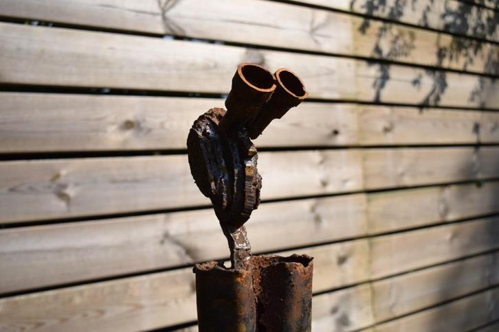 Stalen, ijzeren tuinbeelden voor schappelijke prijzen, Tuin en Terras, Tuinbeelden, Nieuw, Mensenbeeld, Metaal, Ophalen of Verzenden