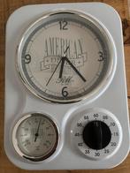 Prachtige Riviera Maison American Diner klok, Huis en Inrichting, Ophalen, Zo goed als nieuw, Wandklok