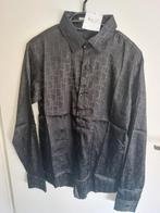 2 Satijnen Overhemden - Wit & Zwart - Maat S, Onbekend, Halswijdte 38 (S) of kleiner, Wit, Nieuw