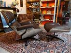 6) Eames style leren fauteuil, Ophalen, ., 75 tot 100 cm, .