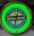 Heineken neon klok, Ophalen, Zo goed als nieuw, Lichtbak of (neon) lamp