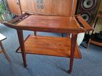Mid Century koffietafel/trolley van Louis van Teeffelen, Huis en Inrichting, Tafels | Sidetables, Ophalen, Gebruikt, Mid Century