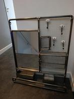 Metalen Organizer met Spiegel - Wandmontage, Huis en Inrichting, Woonaccessoires | Kapstokken, Ophalen