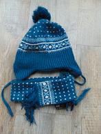 Sjaal met muts H&M donkerblauw maat 86, Kinderen en Baby's, Babykleding | Mutsen, Sjaals en Wanten, Setje, H&M, Ophalen of Verzenden