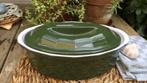 Vintage groene terrine Emile Henry, Ophalen of Verzenden