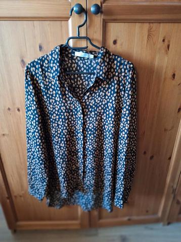 Costes XXL blouse zwart met caramel nieuwstaat beschikbaar voor biedingen