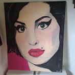 Schilderij Amy Winehouse 50x60 acryl, Schilderij, Ophalen of Verzenden, Zo goed als nieuw, 50 tot 75 cm