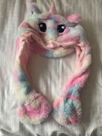 Unicorn muts regenboog faux fur / nep bont beweegbare oren, Ophalen of Verzenden, Nieuw, Meisje