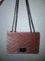 Roze fluwelen tas, Sieraden, Tassen en Uiterlijk, Tassen | Damestassen, Ophalen of Verzenden, Zo goed als nieuw, Roze, Schoudertasje