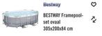 Bestway Zwembad te koop - Frame & Zeil, afdek en grondzeil, Ophalen, Gebruikt, 200 tot 300 cm, 80 tot 120 cm