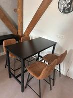 Bartafel met barkrukken, Huis en Inrichting, Ophalen, Gebruikt