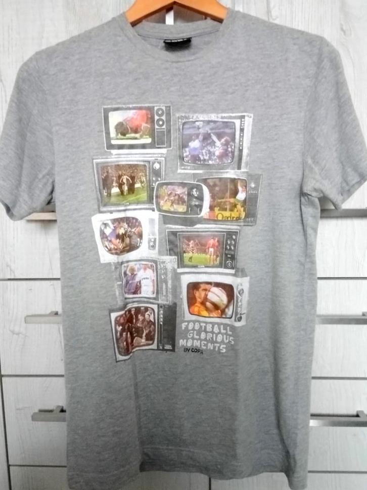 Copa Football Glorious Moments Shirt - Maat S, Kleding | Heren, T-shirts, Zo goed als nieuw, Maat 46 (S) of kleiner, Grijs, Ophalen of Verzenden