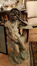 Tuin Laaf Fairy of sprookjes figuur 82 cm echt brons beeld, Antiek en Kunst, Antiek | Koper en Brons, Brons, Ophalen