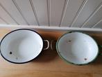 Tweetal emaille vintage schalen, Ophalen