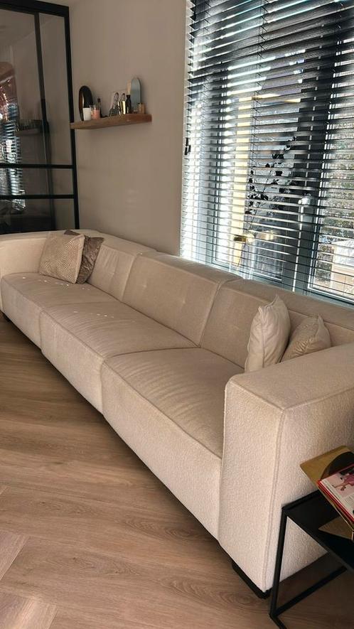 Riviera Maison bank teddy wit, Huis en Inrichting, Banken | Complete zithoeken, Gebruikt, Stof, Ophalen of Verzenden