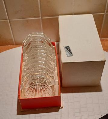 12x Glazen onderzetters Het Geschenkhuis, De Lier beschikbaar voor biedingen