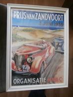 Poster "Prijs van Zandvoort 3 juni 1939" ingelijst, Ophalen of Verzenden, Zo goed als nieuw, Rechthoekig Staand
