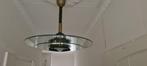 Vintage Space Age dubbel ufo lamp, Ophalen of Verzenden, Gebruikt, Glas, Minder dan 50 cm