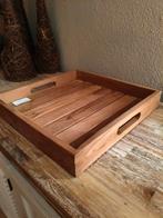 Teakhouten dienbladen nieuw, Ophalen of Verzenden, Nieuw, Rechthoekig, Hout