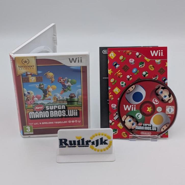 New Super Mario bros - Nintendo Wii game, Spelcomputers en Games, Games | Nintendo Wii, Zo goed als nieuw