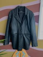 Vintage Joy leren blazer jas - jaren 80, Kleding | Heren, Maat 52/54 (L), Zwart, Joy, Ophalen of Verzenden