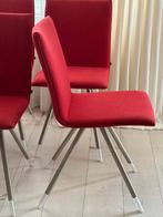 Zes Arco Mikado eetkamerstoelen, Huis en Inrichting, Ophalen, Gebruikt, Rood, Vijf, Zes of meer stoelen