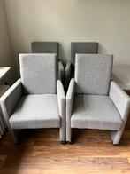 Pronto eetkamer fauteuils / stoelen 4 stuks grijs, Huis en Inrichting, Stoelen, Ophalen, Gebruikt, Vier, Stof