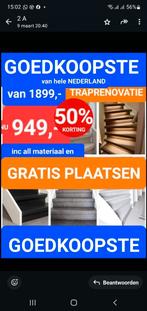 Traprenovatie UITVERKOOP 50% KORTING, Doe-het-zelf en Verbouw, Ladders en Trappen, Ophalen, Zo goed als nieuw, 4 meter of meer