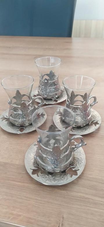 Oosterse Theeglazen Set - 4 Personen beschikbaar voor biedingen