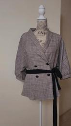 Trendy geruite blazer - Maat M van Zara, Maat 38/40 (M), Ophalen of Verzenden, Jasje, Grijs