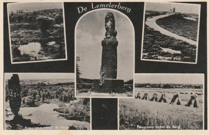 LEMELERBERG Bronken Panorama Monument 1955, Verzamelen, Ansichtkaarten | Nederland, Gelopen, Overijssel, 1940 tot 1960, Verzenden