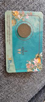 1 Cent 1922 Wilhelmina in coincard, Ophalen of Verzenden